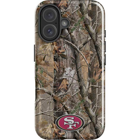 NFL San Francisco 49ers Realtree AP Camo iPhone 16 Plus Impact Case